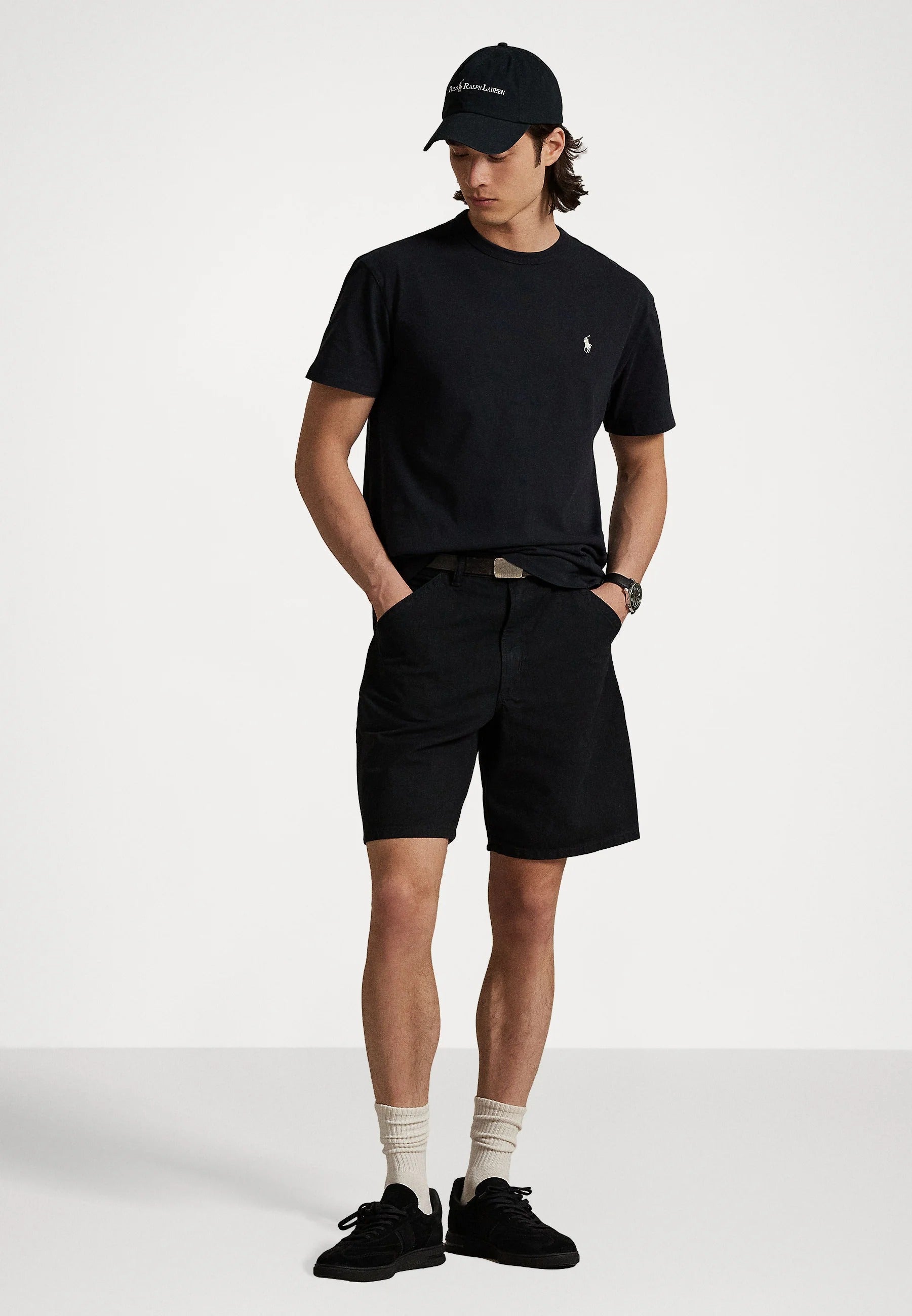 Polo Ralph Lauren T-shirt White Logo - Black