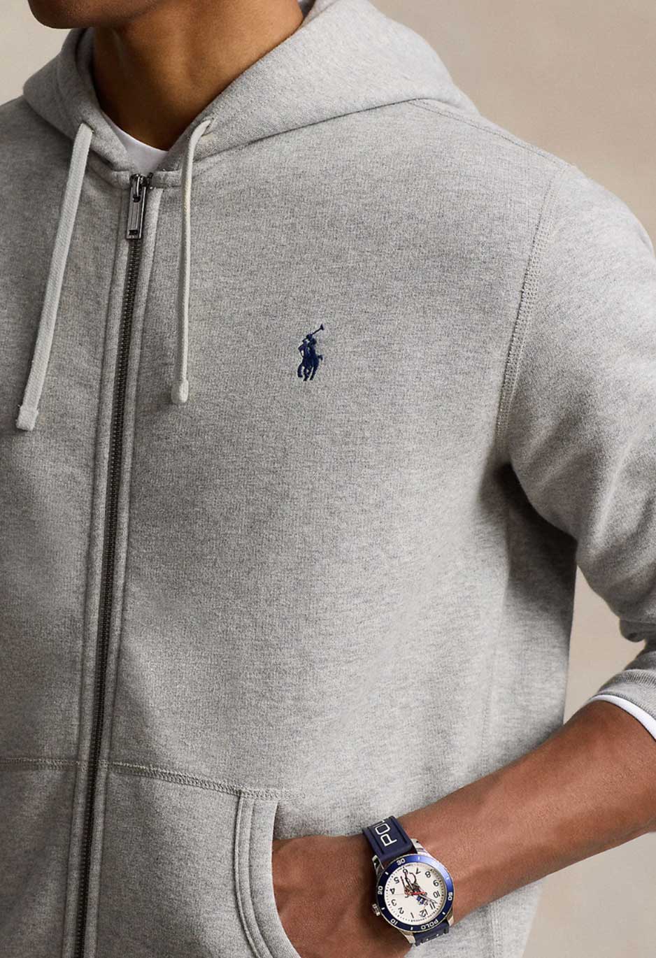 Polo Ralph Lauren Baumwollmischung Hoodie – Grau