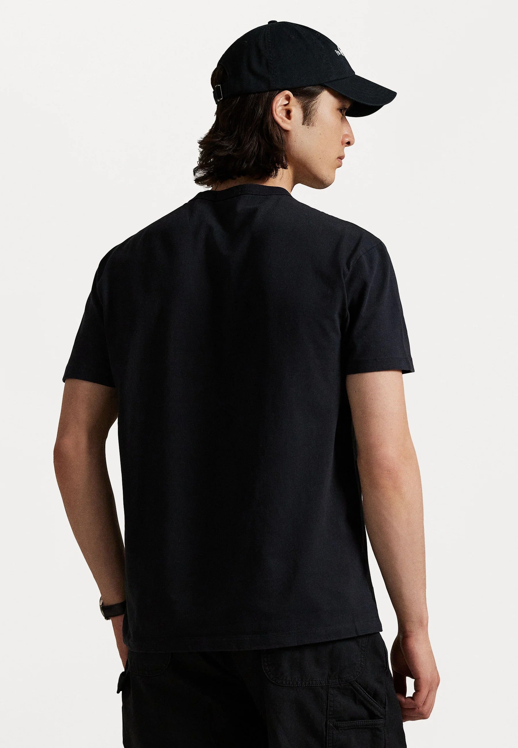 Polo Ralph Lauren T-shirt White Logo - Black