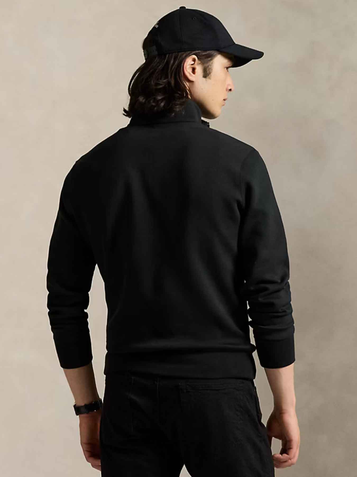 Polo Ralph Lauren - Halb-Reißverschluss Pullover - Schwarz