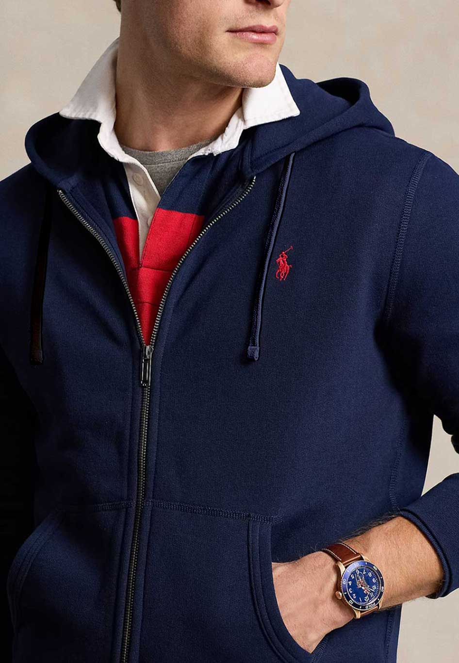 Polo Ralph Lauren Baumwollmischung Hoodie – Marineblau