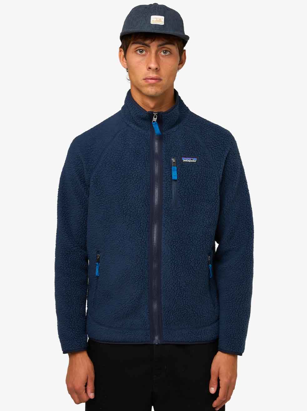 PATAGONIA Retro Pile Fleece Jacket – Navy Blue