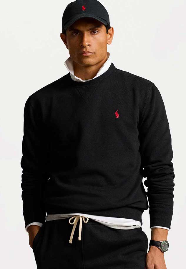 Polo Ralph Lauren Kabelstrickpullover - Schwarz