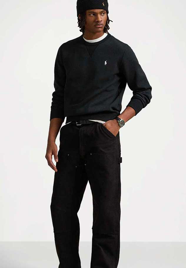 Polo Ralph Lauren Kabelstrickpullover - Schwarz