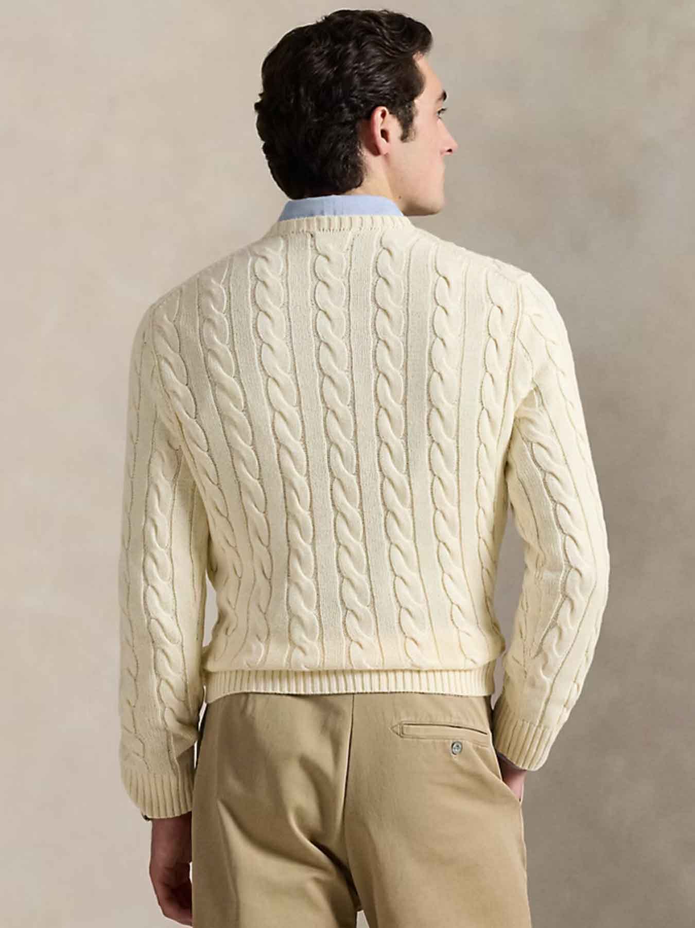 Polo Ralph Lauren Kabelstrickpullover - Weiß