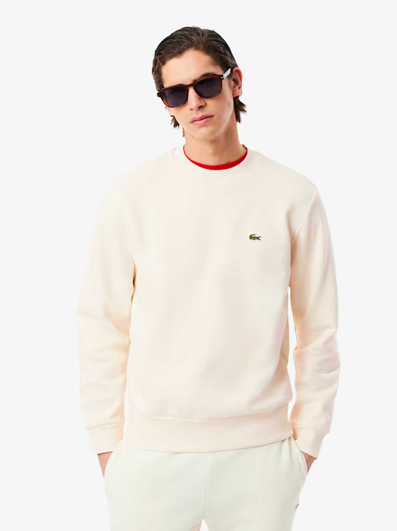 Lacoste Herren - Lacoste Basic Sweatshirt - Weiß