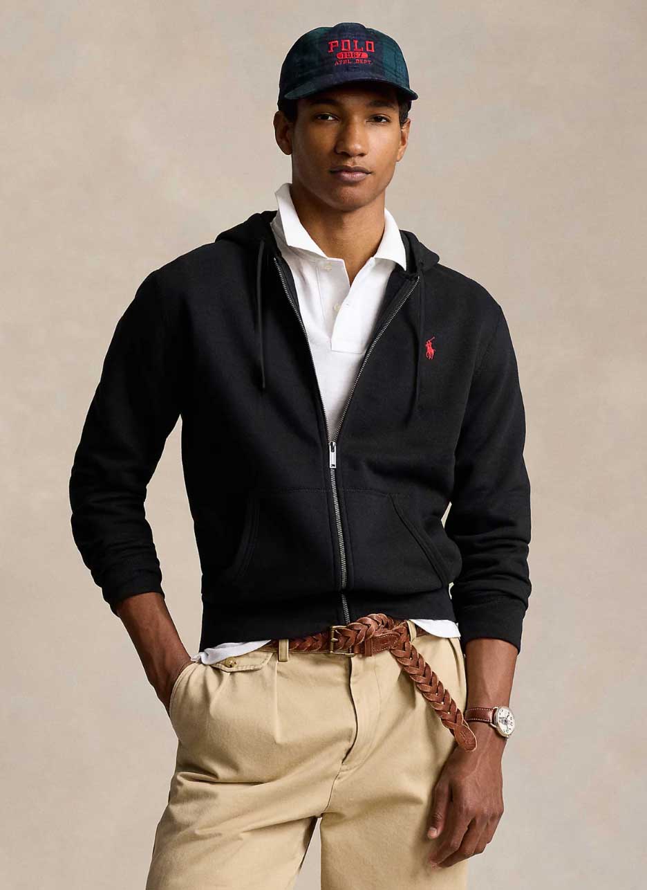 Polo Ralph Lauren Baumwollmischung Hoodie – Schwarz