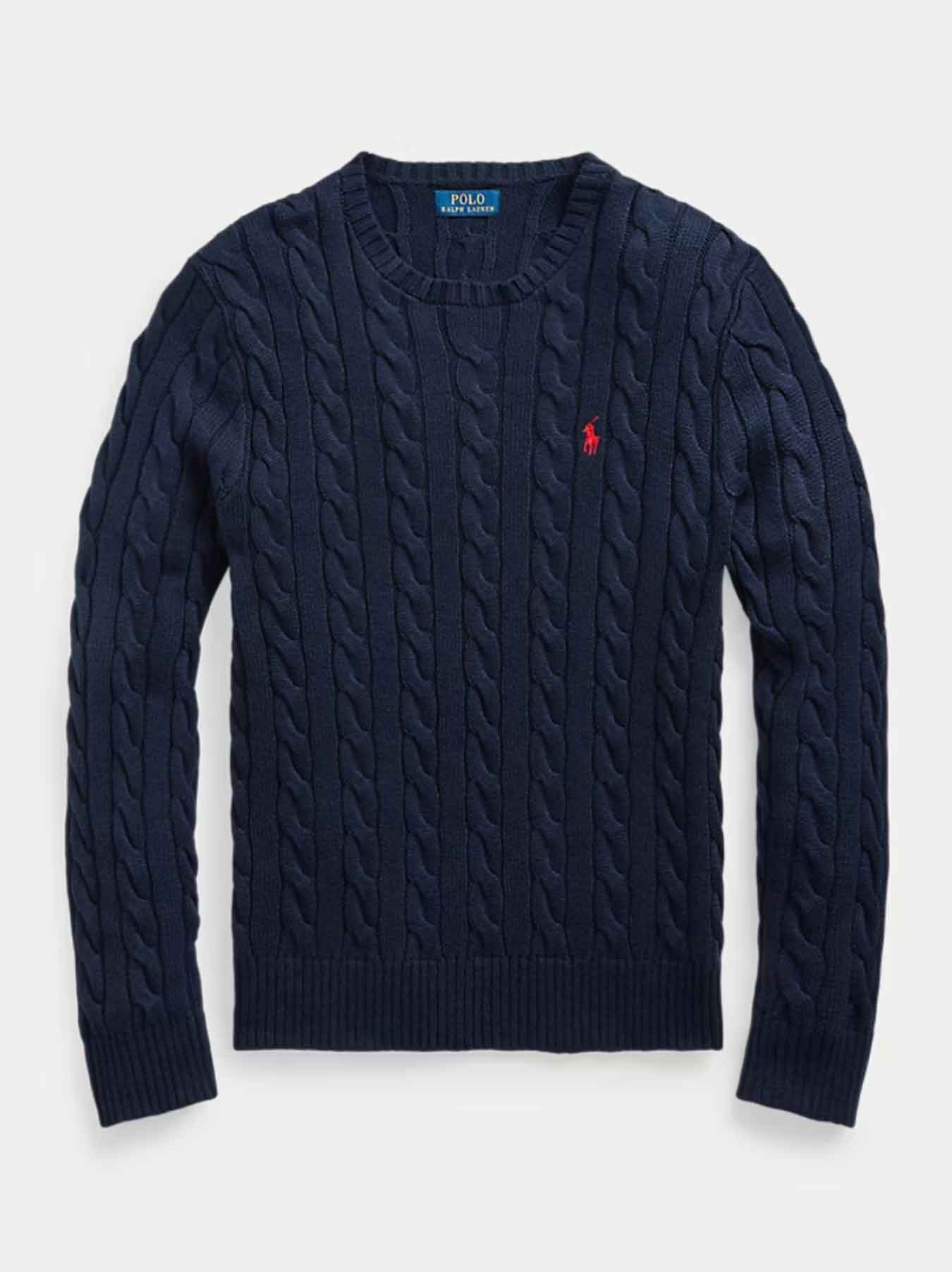 Polo Ralph Lauren Kabelstrickpullover - Marineblau