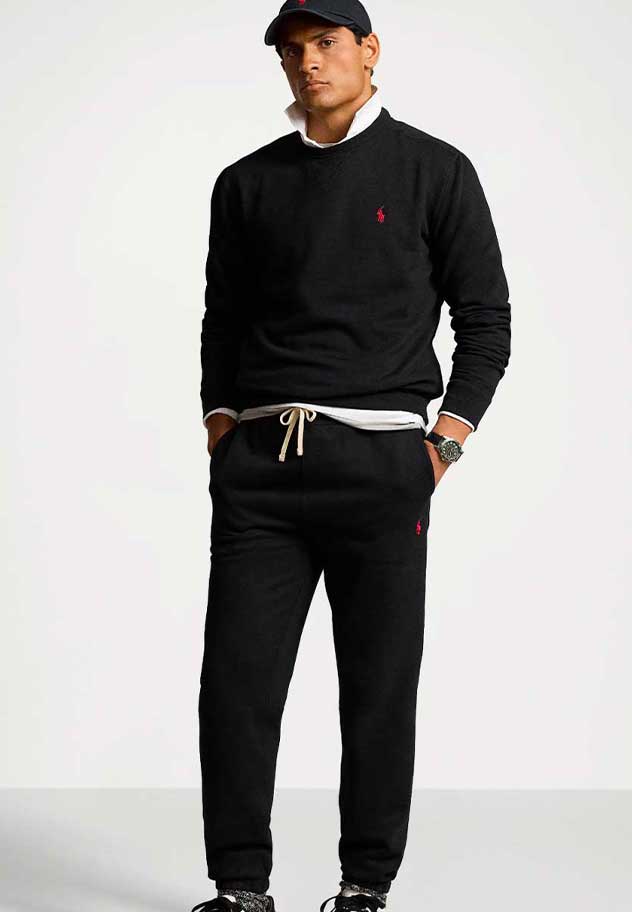 Polo Ralph Lauren Kabelstrickpullover - Schwarz